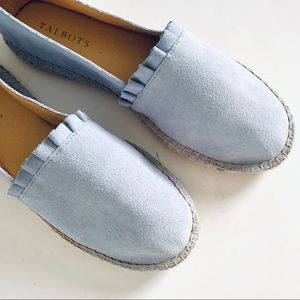 Talbots Light Blue Izzy Espadrille Slip On Flats